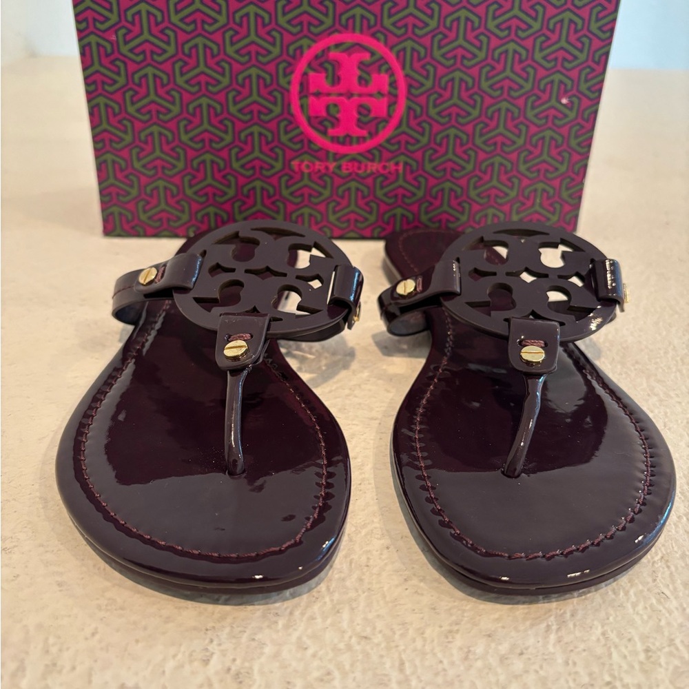 Tory Burch Miller Patent leather sandals - Picture 8 of 15